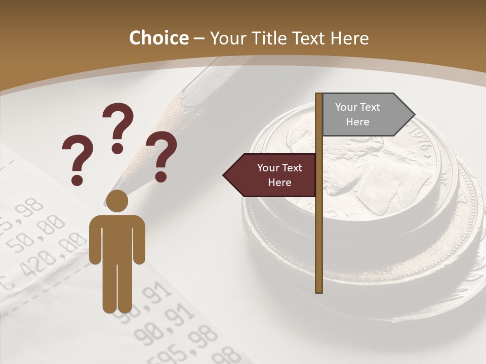 Touching Old Elder PowerPoint Template
