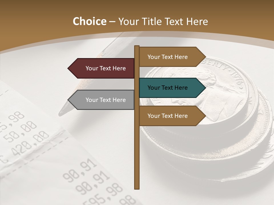 Touching Old Elder PowerPoint Template
