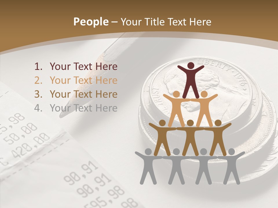 Touching Old Elder PowerPoint Template