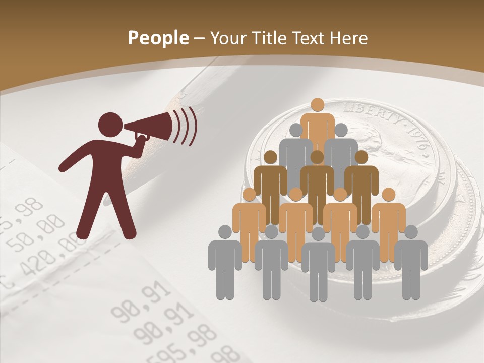 Touching Old Elder PowerPoint Template