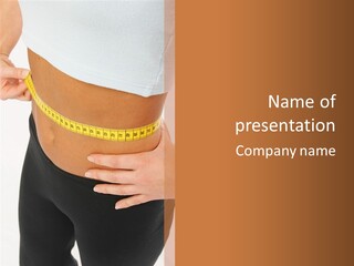 Senior  White Caregiver PowerPoint Template