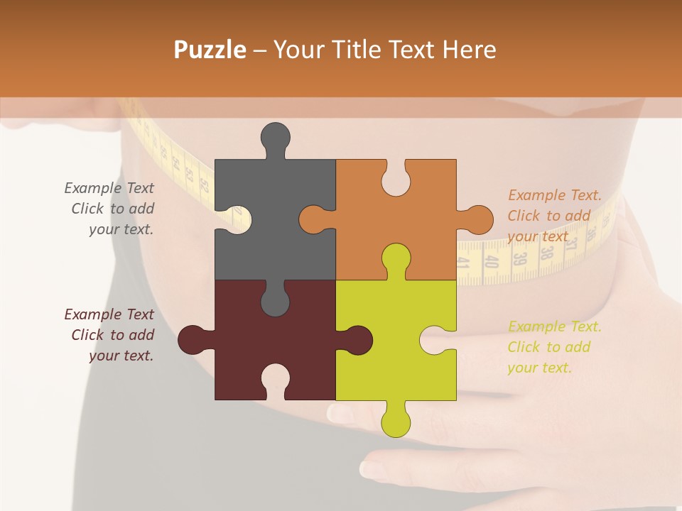 Senior  White Caregiver PowerPoint Template