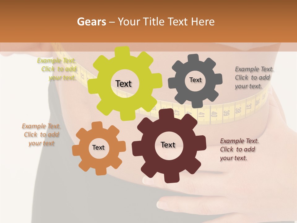 Senior  White Caregiver PowerPoint Template