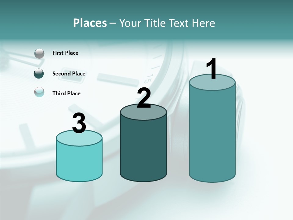 Closeup White Background Women PowerPoint Template