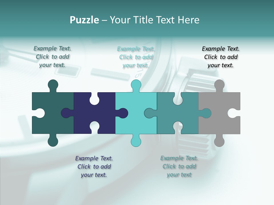 Closeup White Background Women PowerPoint Template