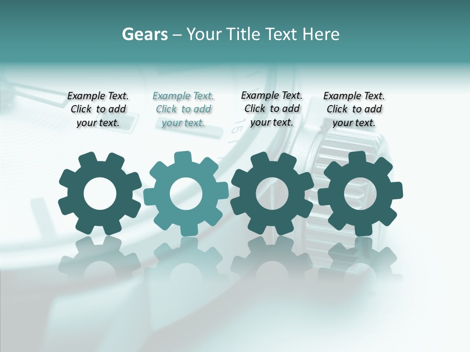 Closeup White Background Women PowerPoint Template