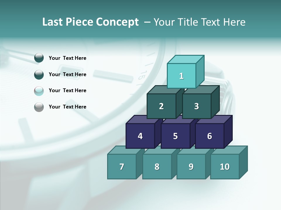 Closeup White Background Women PowerPoint Template