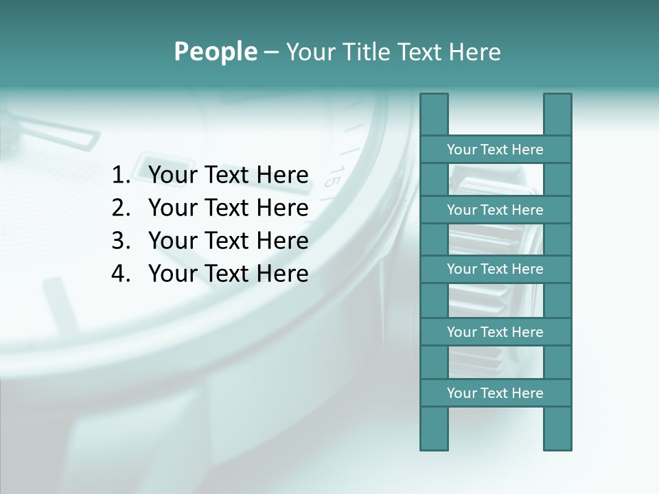 Closeup White Background Women PowerPoint Template