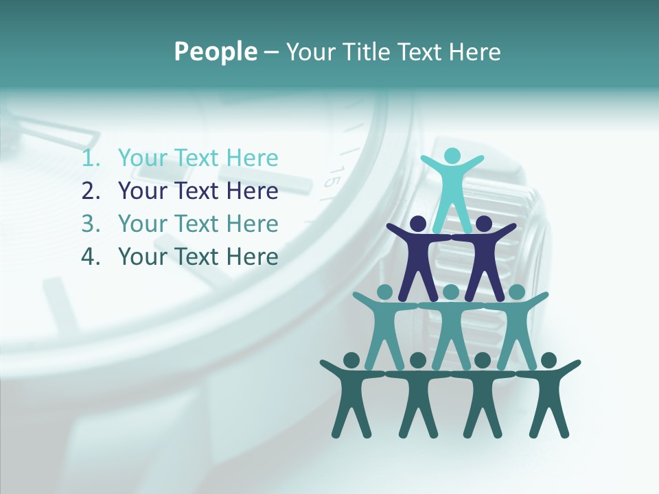 Closeup White Background Women PowerPoint Template