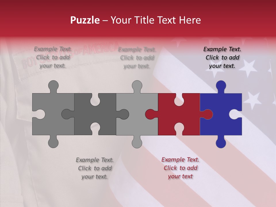 White Senior Close Up PowerPoint Template