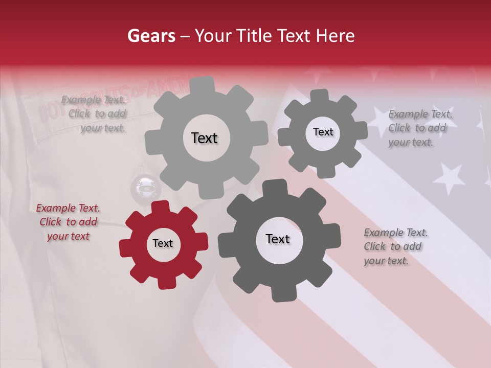 White Senior Close Up PowerPoint Template