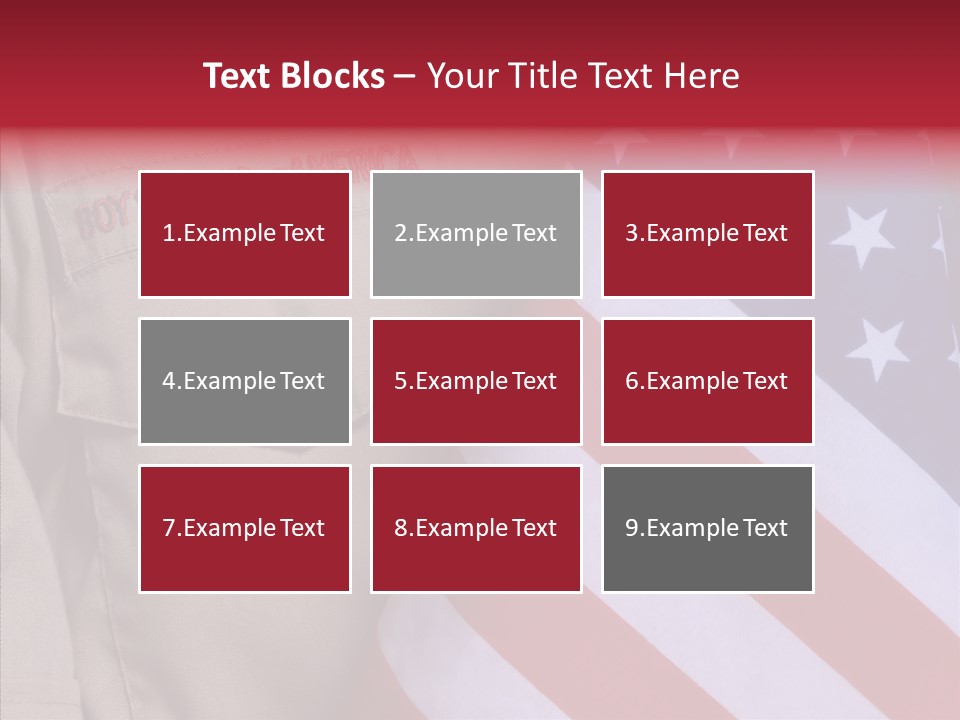 White Senior Close Up PowerPoint Template