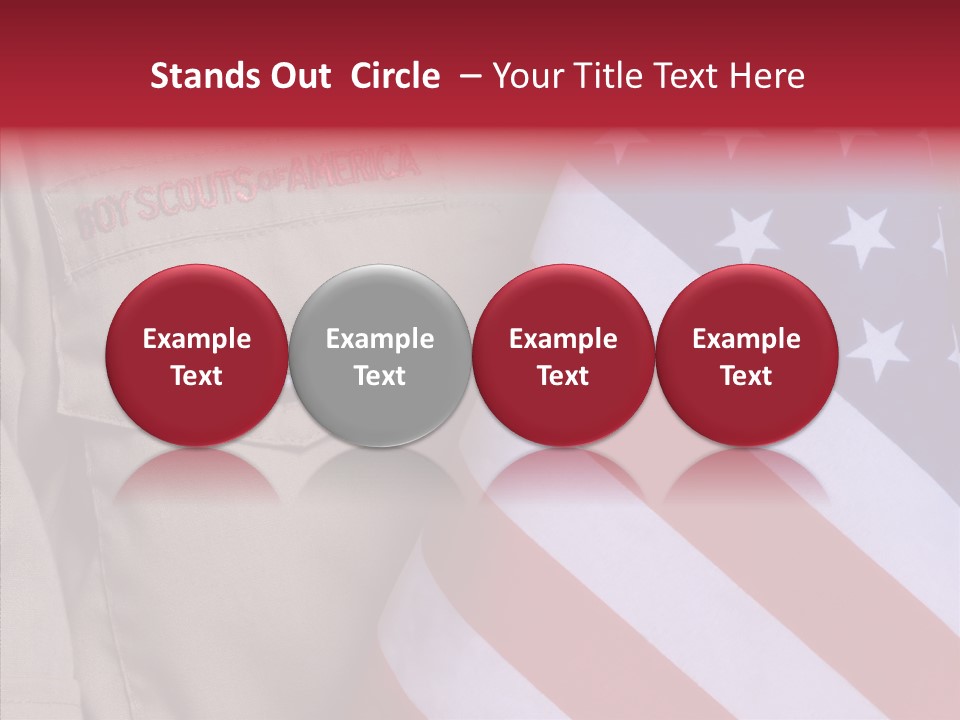 White Senior Close Up PowerPoint Template