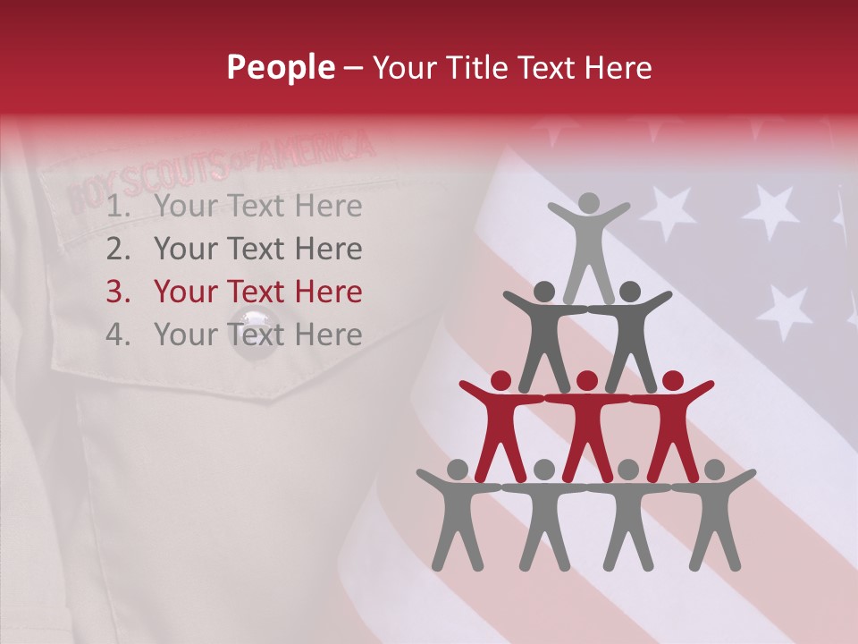 White Senior Close Up PowerPoint Template