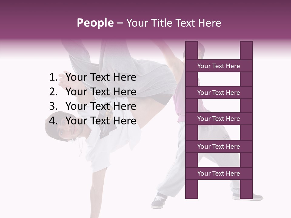 Grandmother White Background Senior PowerPoint Template