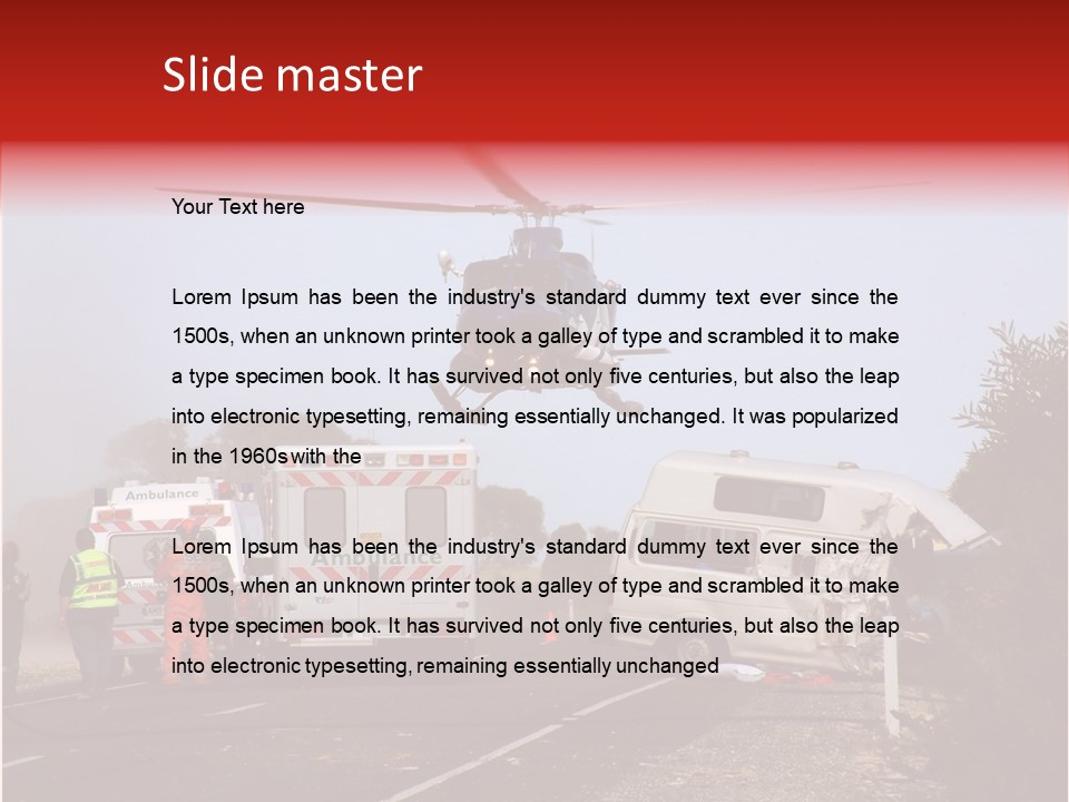 Young Closeup Senior PowerPoint Template