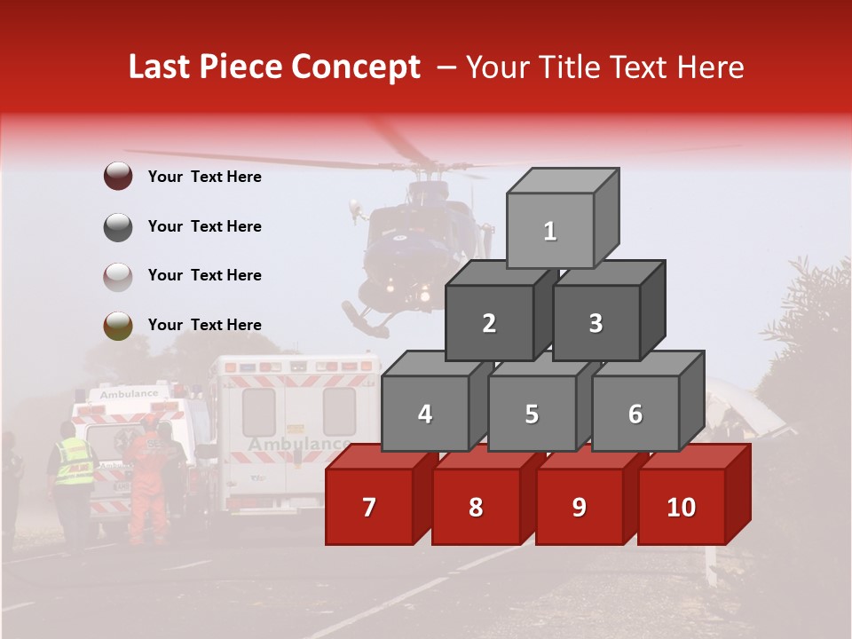 Young Closeup Senior PowerPoint Template