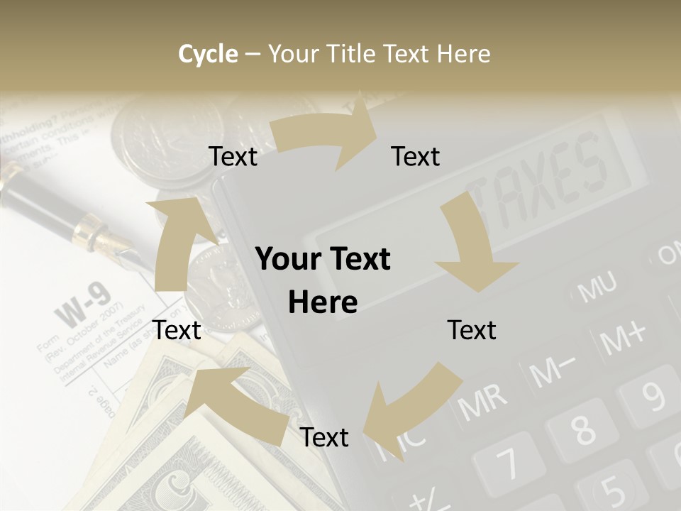 Hand Aging Women PowerPoint Template