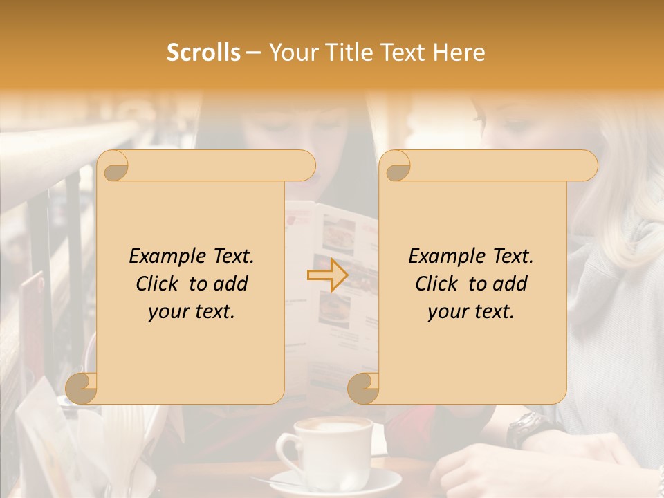 Assistance Women Holding Hands PowerPoint Template
