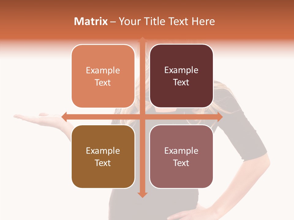 Female Help Two PowerPoint Template