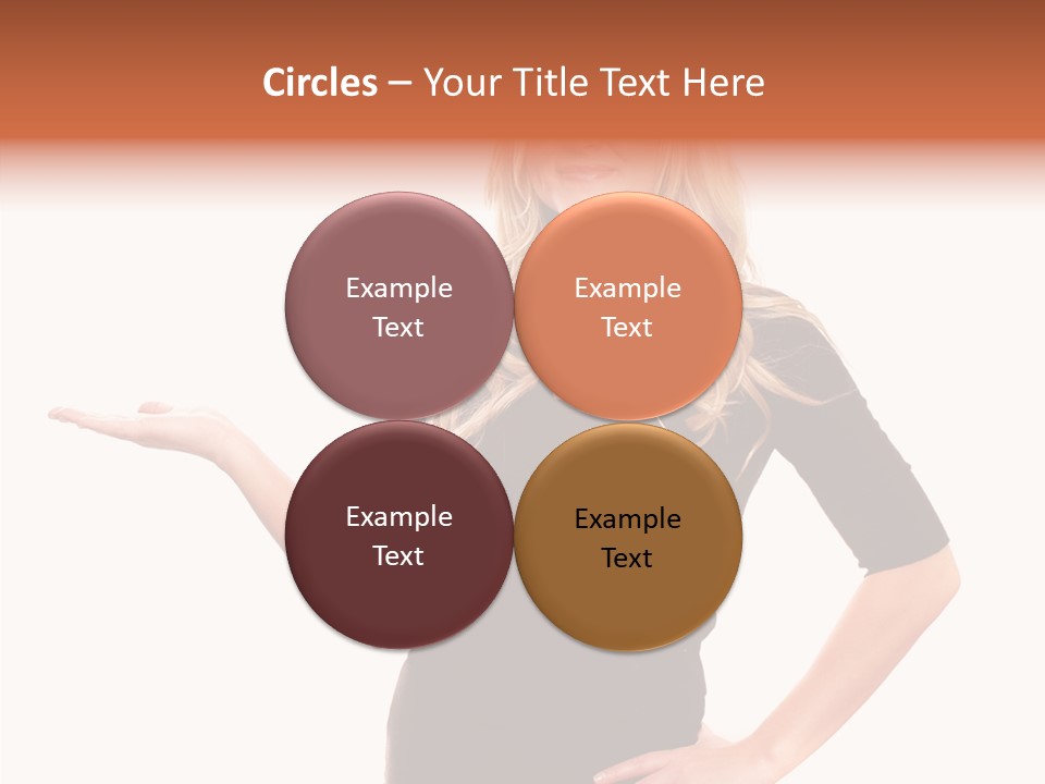 Female Help Two PowerPoint Template