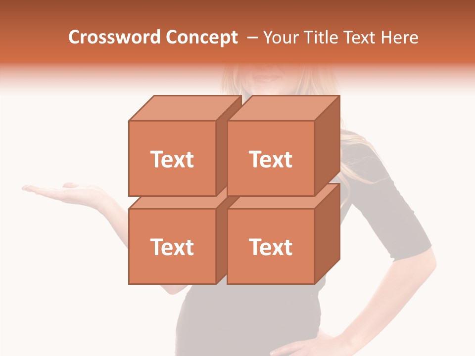 Female Help Two PowerPoint Template