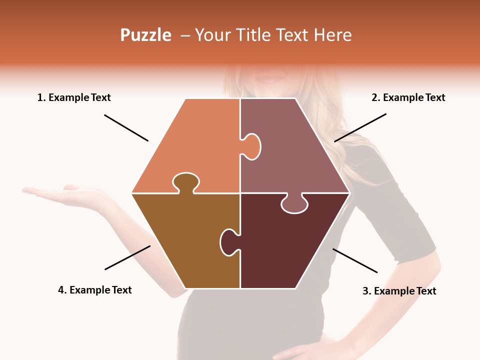 Female Help Two PowerPoint Template