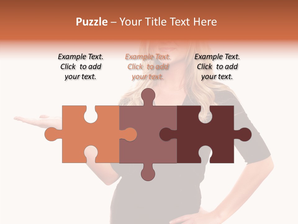 Female Help Two PowerPoint Template