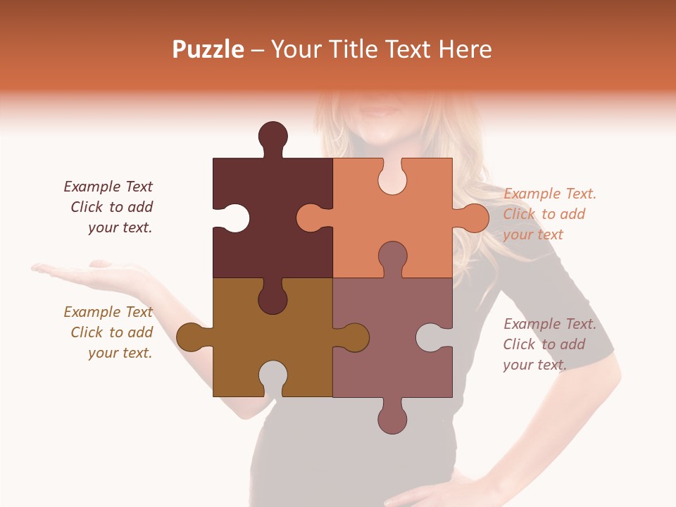 Female Help Two PowerPoint Template