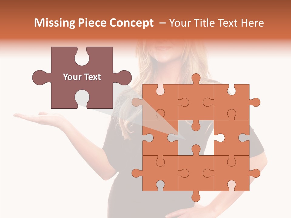 Female Help Two PowerPoint Template