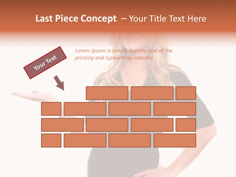 Female Help Two PowerPoint Template