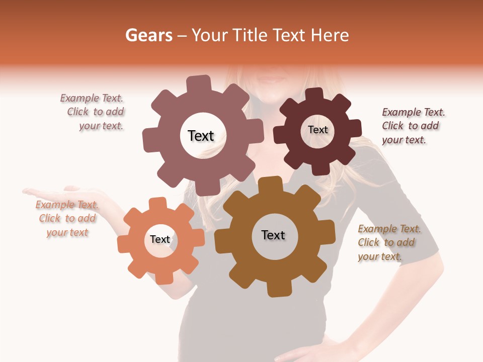 Female Help Two PowerPoint Template