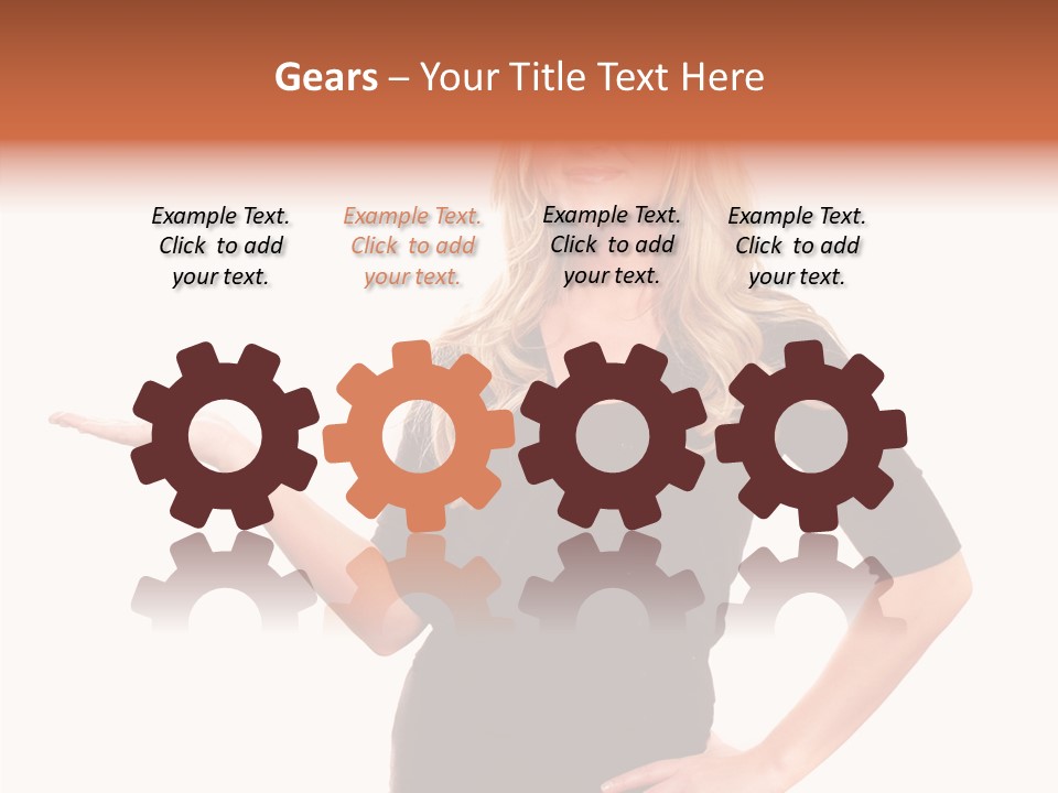 Female Help Two PowerPoint Template