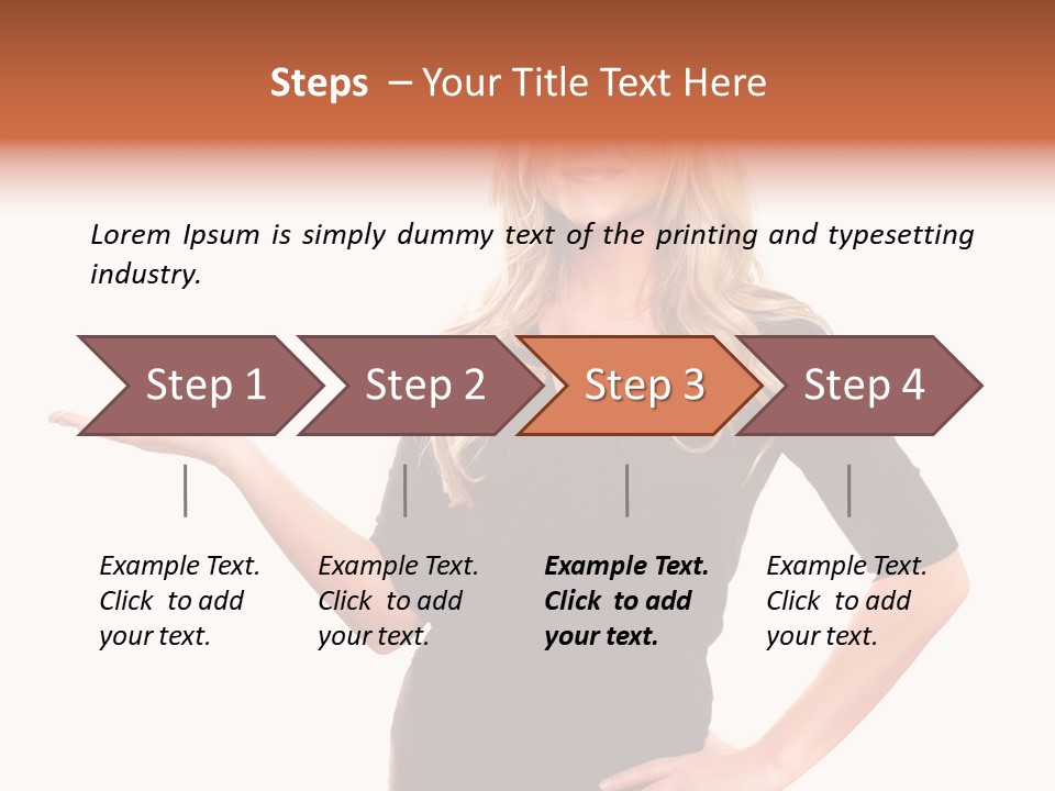 Female Help Two PowerPoint Template