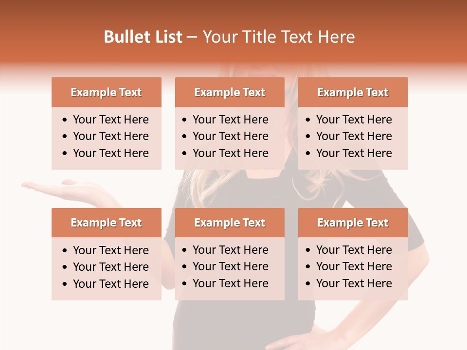 Female Help Two PowerPoint Template