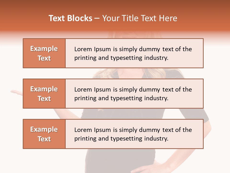 Female Help Two PowerPoint Template