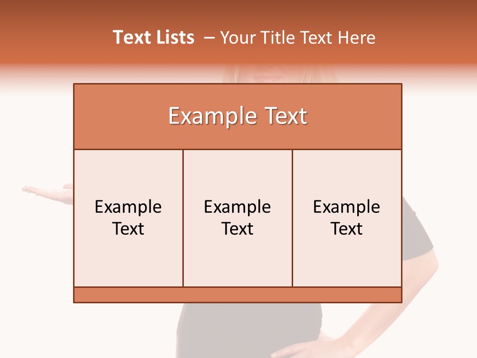 Female Help Two PowerPoint Template