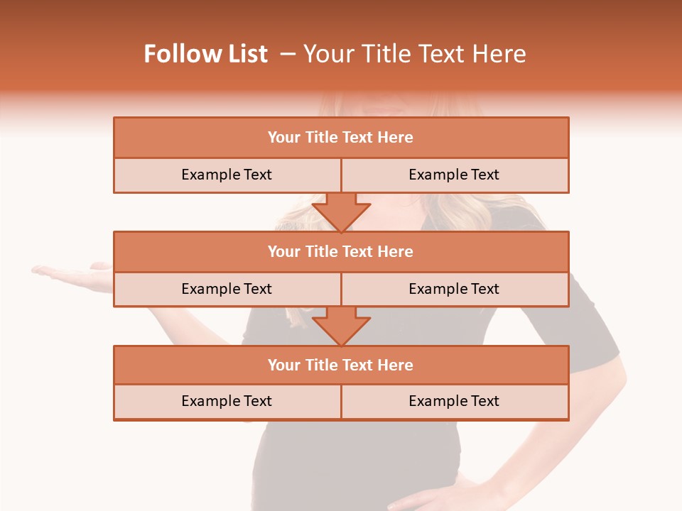 Female Help Two PowerPoint Template