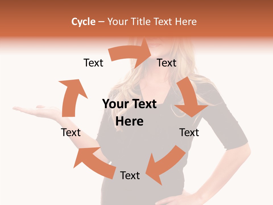 Female Help Two PowerPoint Template