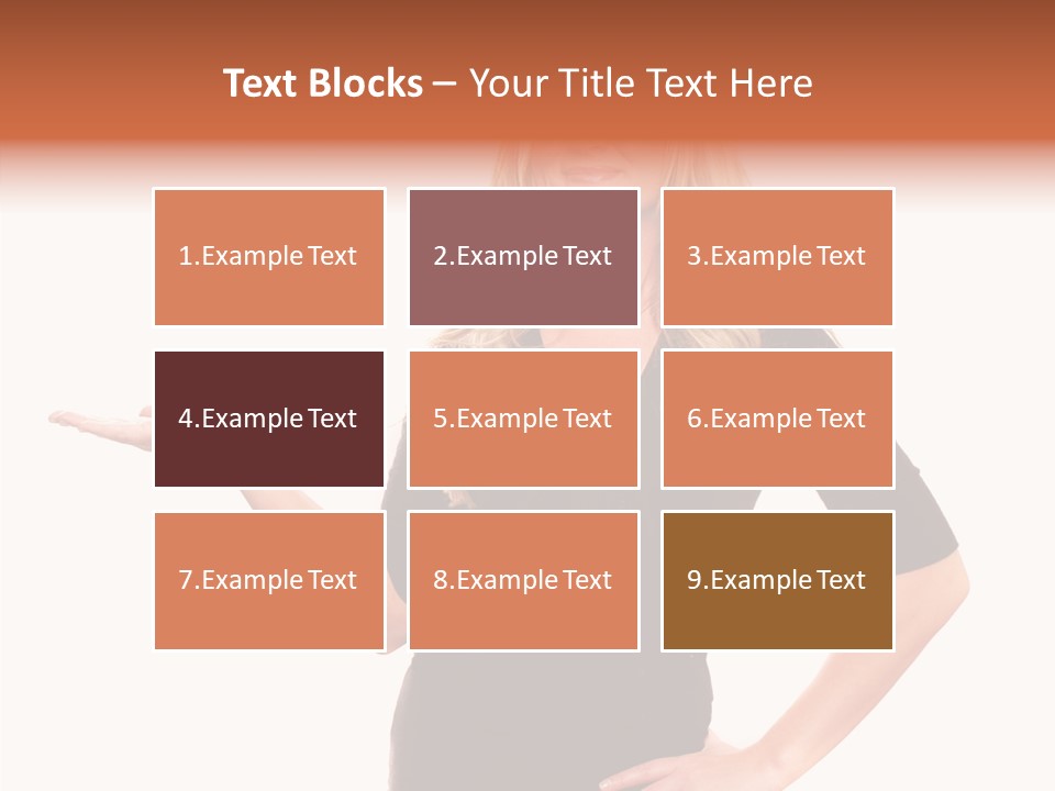 Female Help Two PowerPoint Template