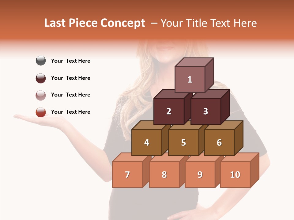 Female Help Two PowerPoint Template