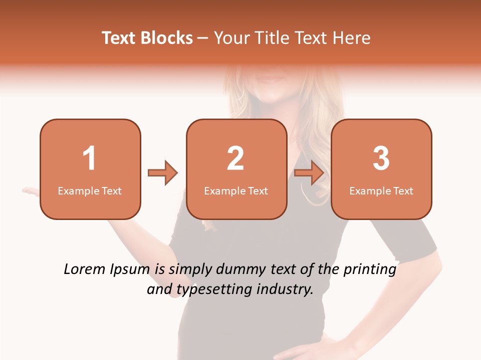 Female Help Two PowerPoint Template