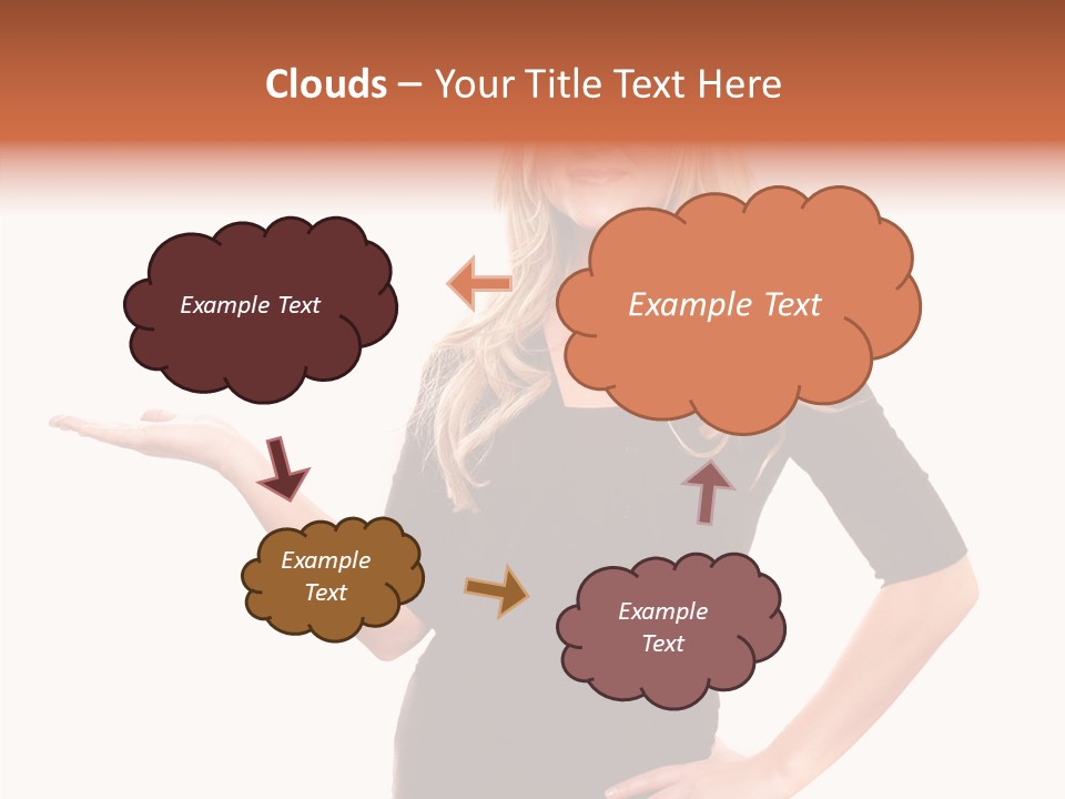 Female Help Two PowerPoint Template