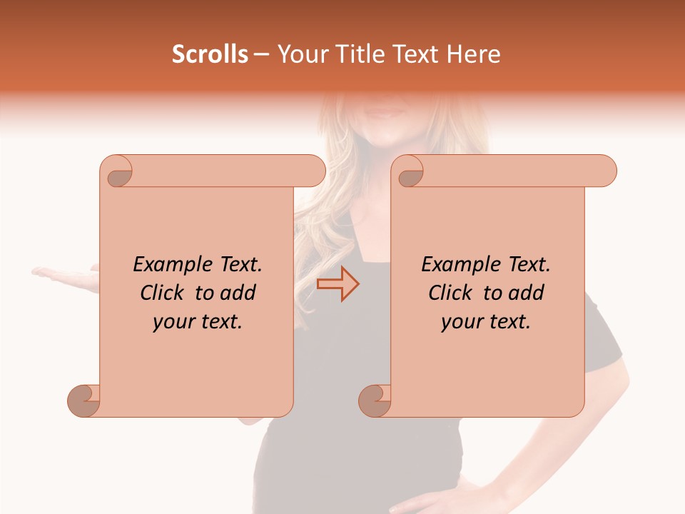 Female Help Two PowerPoint Template