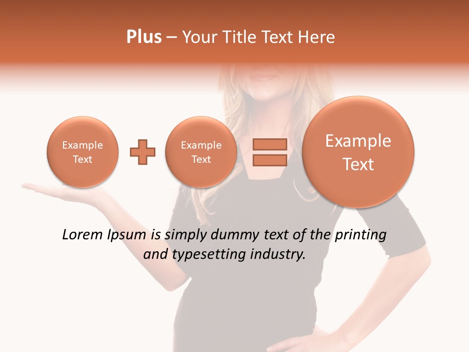 Female Help Two PowerPoint Template