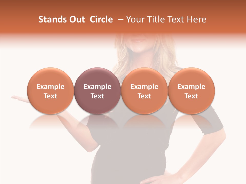 Female Help Two PowerPoint Template