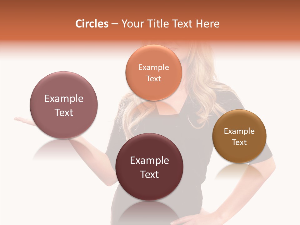 Female Help Two PowerPoint Template