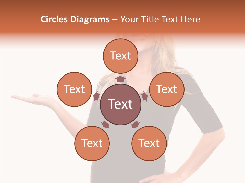 Female Help Two PowerPoint Template