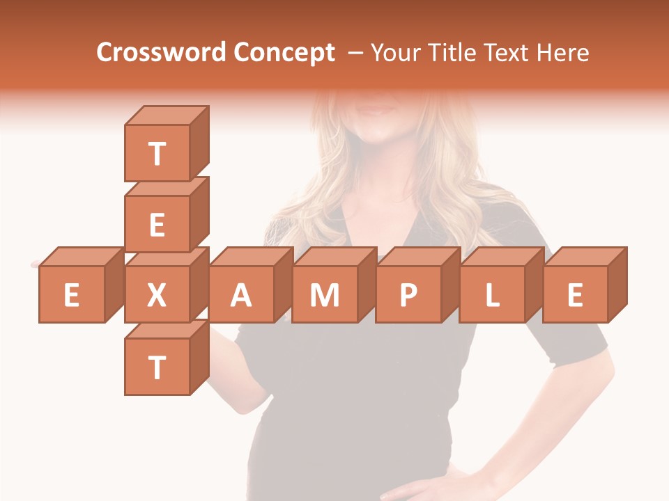 Female Help Two PowerPoint Template