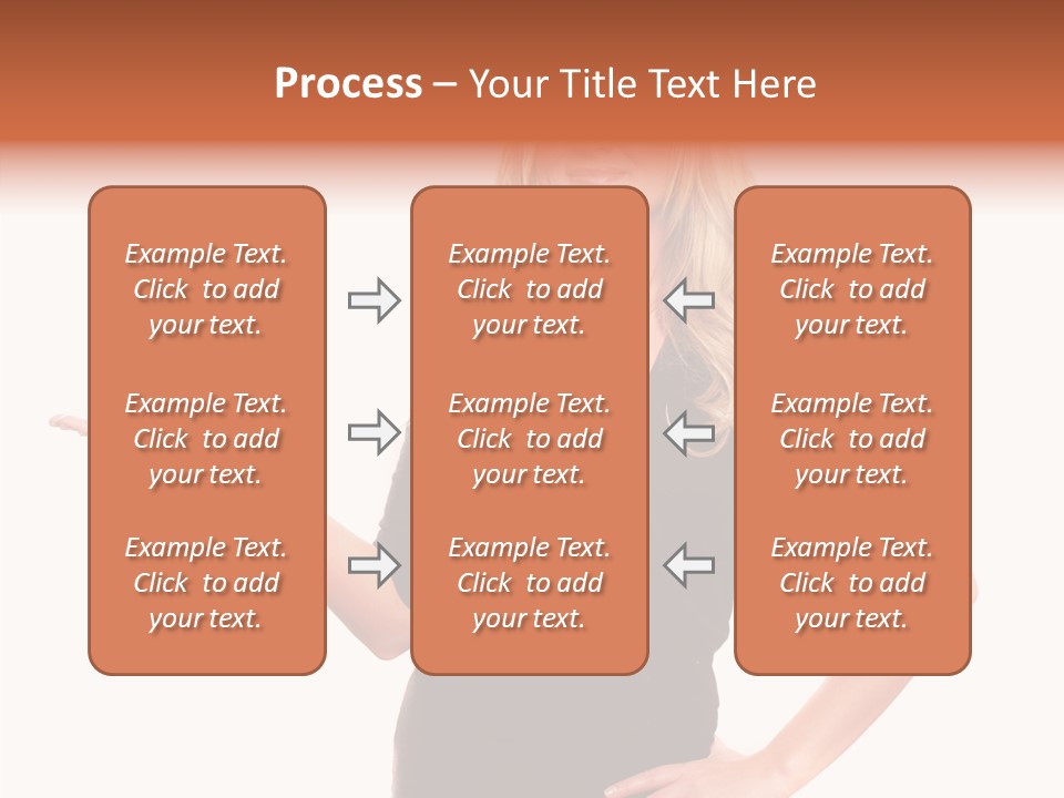 Female Help Two PowerPoint Template